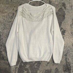 Mesh and Rhinestone Sweater